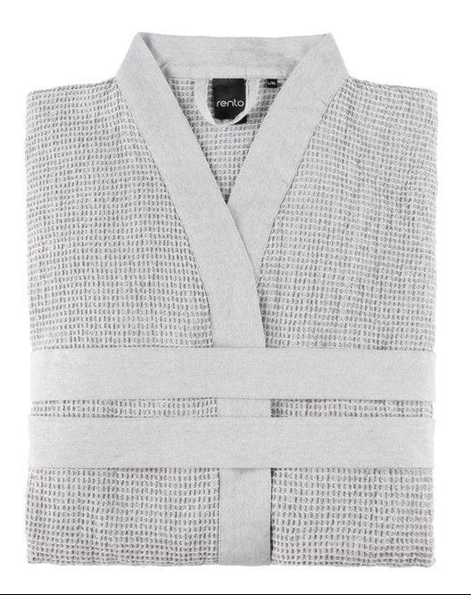 Rento Kenno unisex sauna badjas lichtgrijs - L/XL