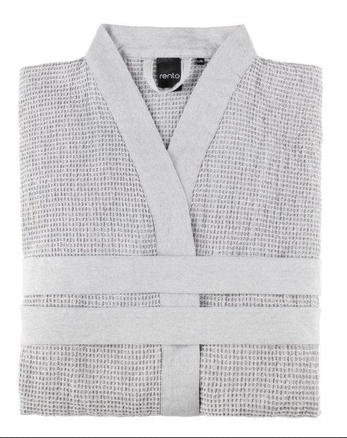 Rento Kenno unisex sauna badjas lichtgrijs - L/XL