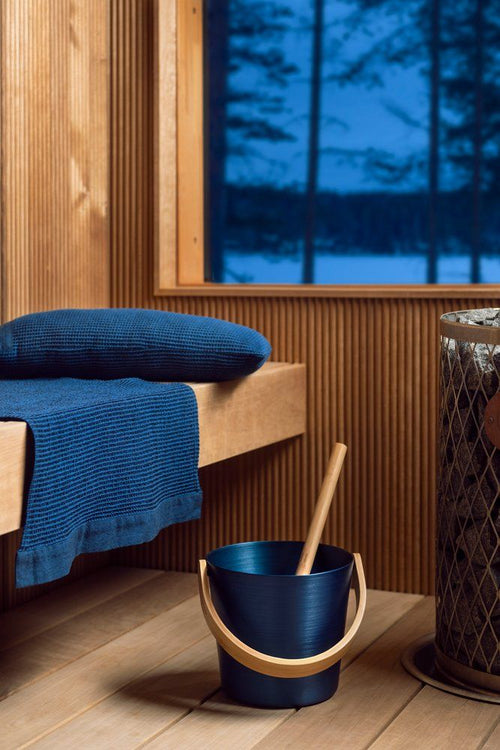 Rento Kenno sauna kussen 50 x 22 cm - blauw