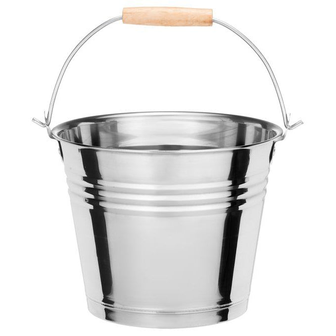 4Living sauna emmer (6 liter) met handgreep - Staal