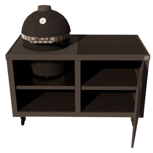 Roostr Rubix duo met wielen en kamado - charcoal black