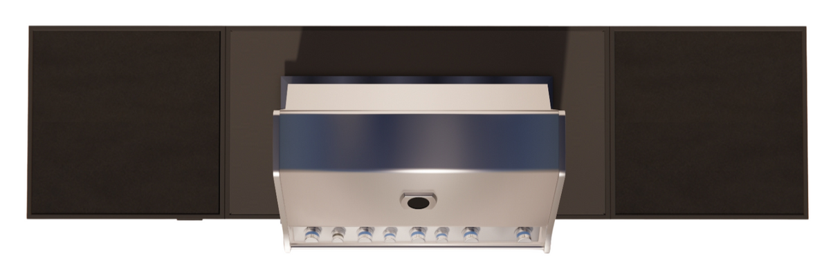 Roostr Rubix opstelling met gasbarbecue en koelkast - charcoal black