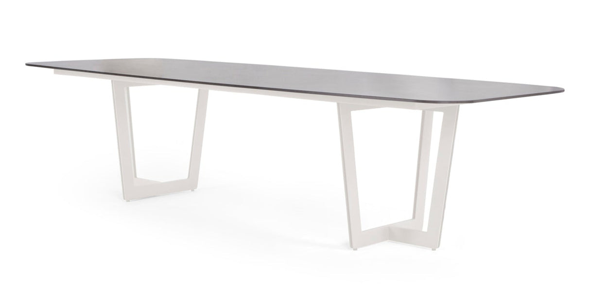 SUNS Palermo tafel 280 x 116 cm - Neolith black blad / Camel sand frame