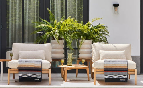 SUNS Termoli chaise longue zonder armleuningen - Natrual gravel