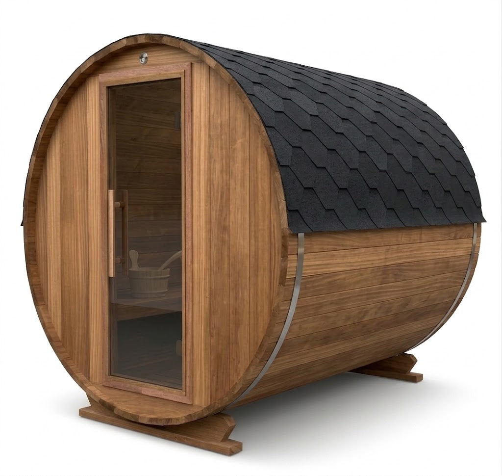 Gemodificeerd Ayous barrel sauna 245 cm