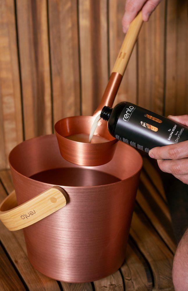 Rento aluminium sauna lepel - Koper