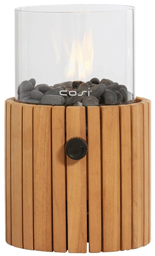 Cosi Cosiscoop Timber round gaslantaarn - teak kopen? - Rhodos-shop.nl