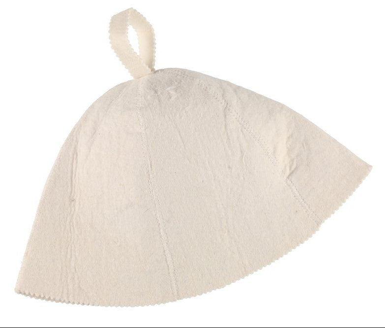 4Living vilt sauna muts - wit