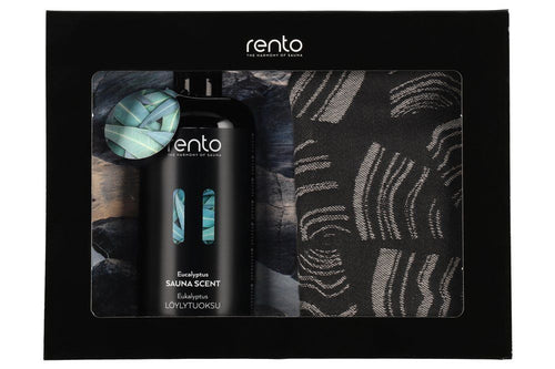 Rento cadeauset - Eucalyptus saunageur en 2 handdoeken