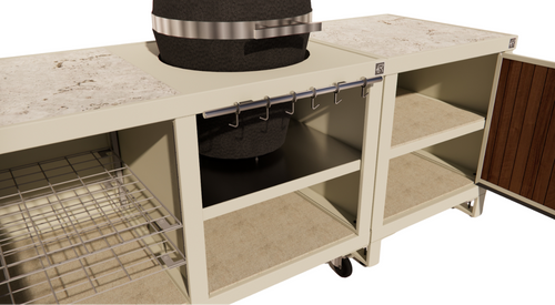 Roostr Rubix duo met kamado + single met deur - timeless taupe