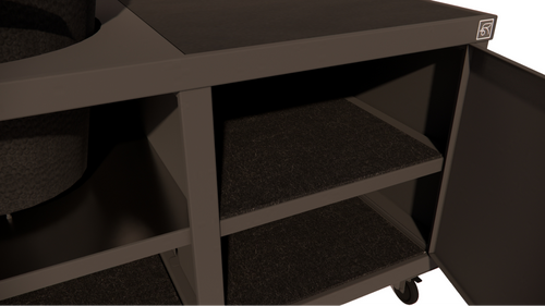 Roostr Rubix duo met wielen en kamado - charcoal black