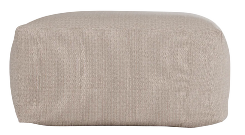 Laui Square Pouf - Boho Taupe