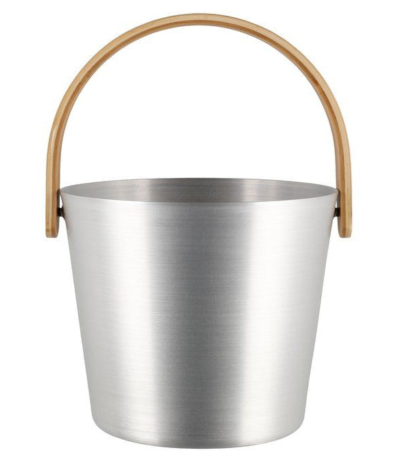 Rento aluminium sauna emmer (5 liter) met handvat - Zilver