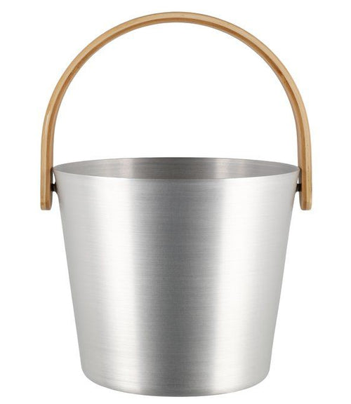 Rento aluminium sauna emmer (5 liter) met handvat - Zilver
