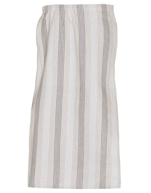 4Living dames saunakilt 85 x 145 cm - Bruin/Wit