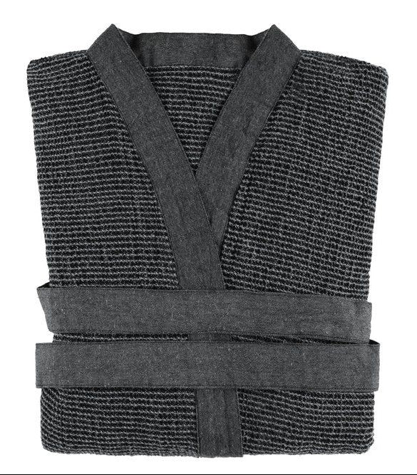 Rento Kenno unisex sauna badjas donkergrijs - S/M
