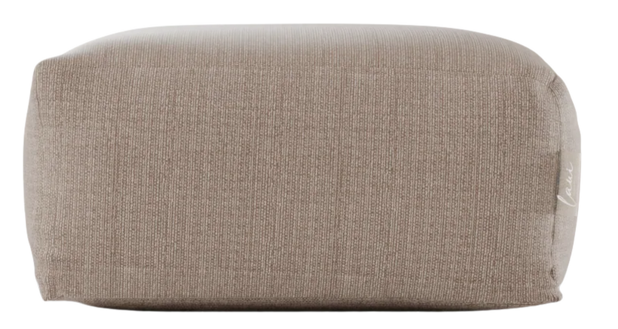 Laui Square Pouf - Boho Taupe