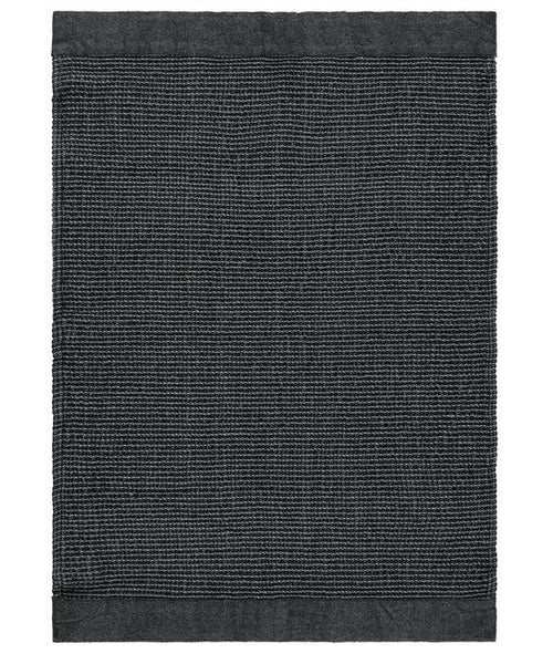 Rento Kenno sauna handdoek 50 x 70 cm - zwart/grijs