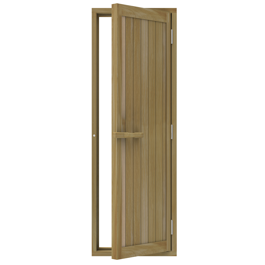 Omkeerbare houten saunadeur  70 x 204 cm - Cederhout