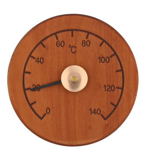 4Living sauna thermometer rond - Alder