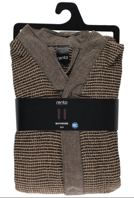 Rento Kenno unisex sauna badjas bruin - S/M