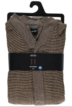 Rento Kenno unisex sauna badjas bruin - S/M