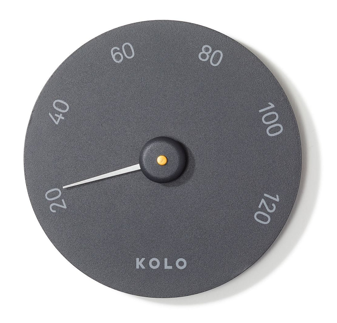 KOLO Mittari 1 aluminium sauna thermometer - zwart