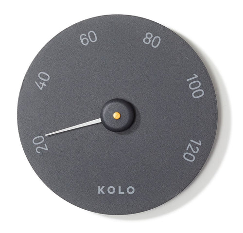 KOLO Mittari 1 aluminium sauna thermometer - zwart