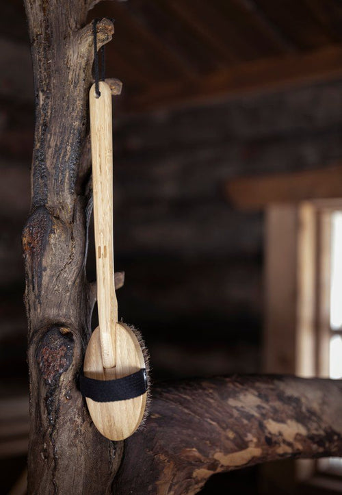 Rento bad borstel met afneembaar handvat - bamboe