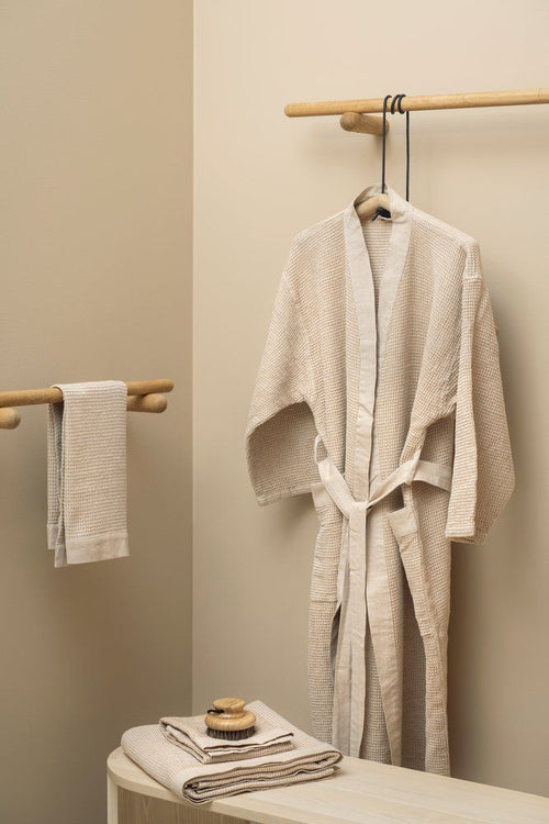 Rento Kenno unisex sauna badjas beige - L/XL