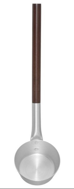 Rento aluminium sauna lepel - zilver (bamboe)