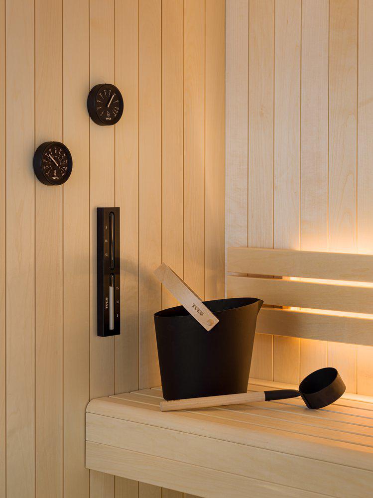 Tylö Brilliant design sauna thermometer - zwart