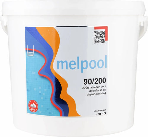 Melpool grote chloortabletten 90 (200 gram) - 5 kg