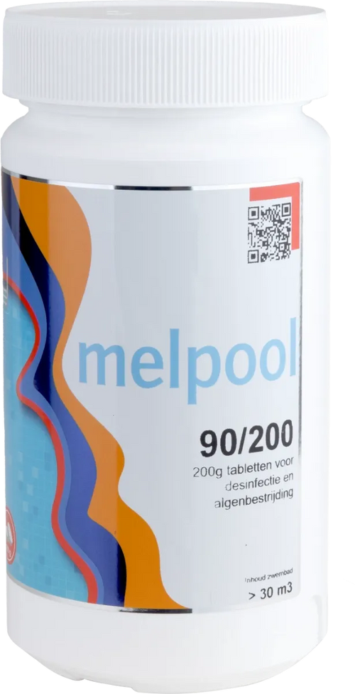 Melpool grote chloortabletten 90 (200 gram) - 1 kg