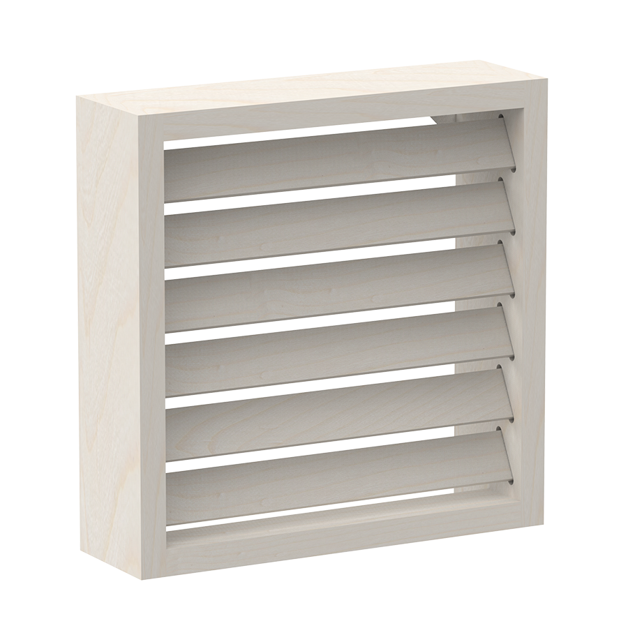 Houten vierkante lampscherm klein - Espen