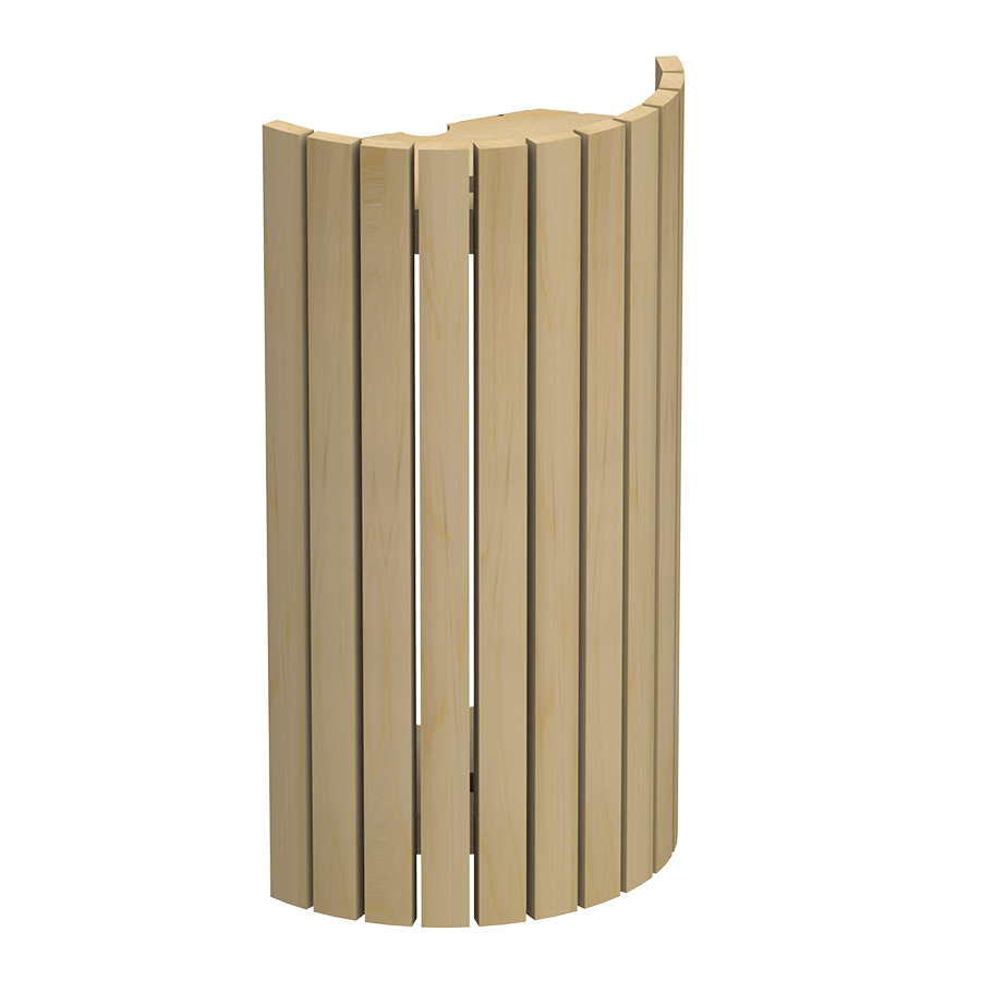 Houten lampscherm hoek/wand - Pine
