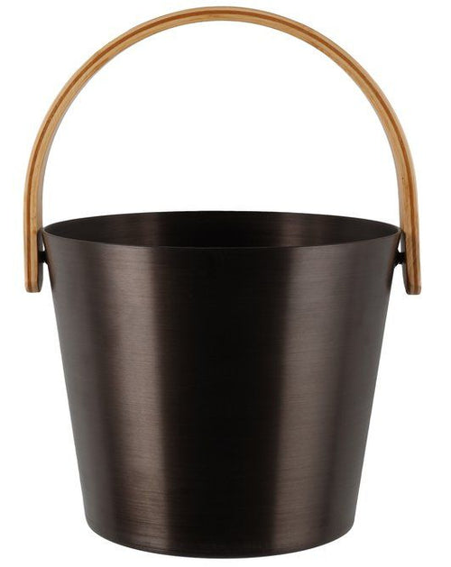 Rento aluminium sauna emmer (5 liter) met handvat - Donker Bruin