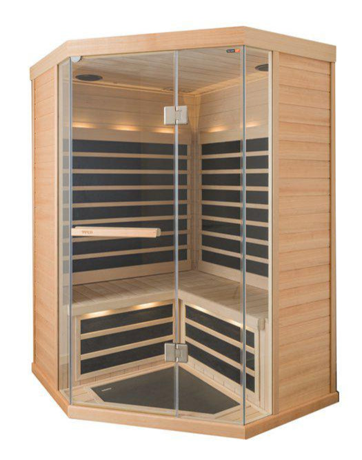 Tylö infraroodcabine T870H 1301 x 1301 x 1938 mm - zwart