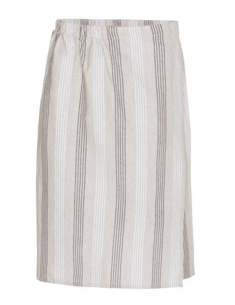 4Living heren saunakilt 70 x 145 cm - Bruin/Wit