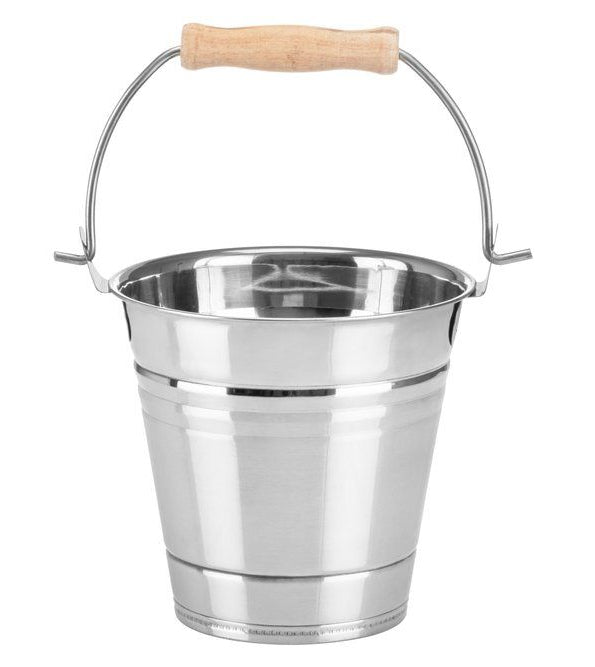 4Living sauna emmer (2 liter) met handgreep - Staal