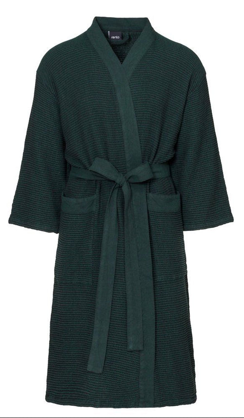 Rento Kenno unisex sauna badjas donkergroen - L/XL