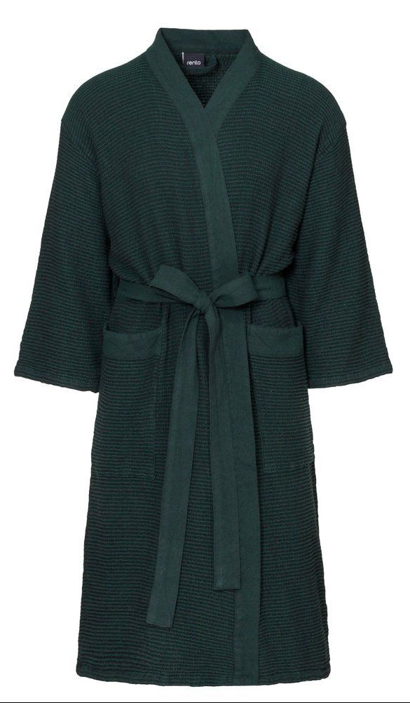 Rento Kenno unisex sauna badjas donkergroen - L/XL