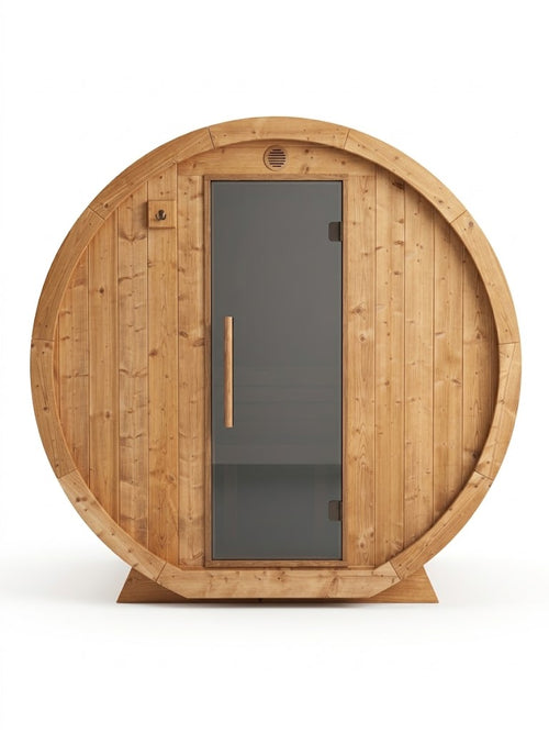 Vuren thermowood barrel sauna 215 cm