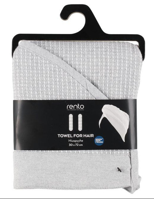 Rento Kenno haarhanddoek 30 x 72 cm - lichtgrijs