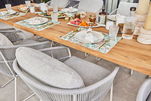 SUNS Noli dining chair - Natural gravel / Camel sand