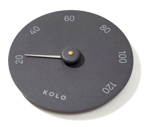 KOLO Mittari 1 aluminium sauna thermometer - zwart