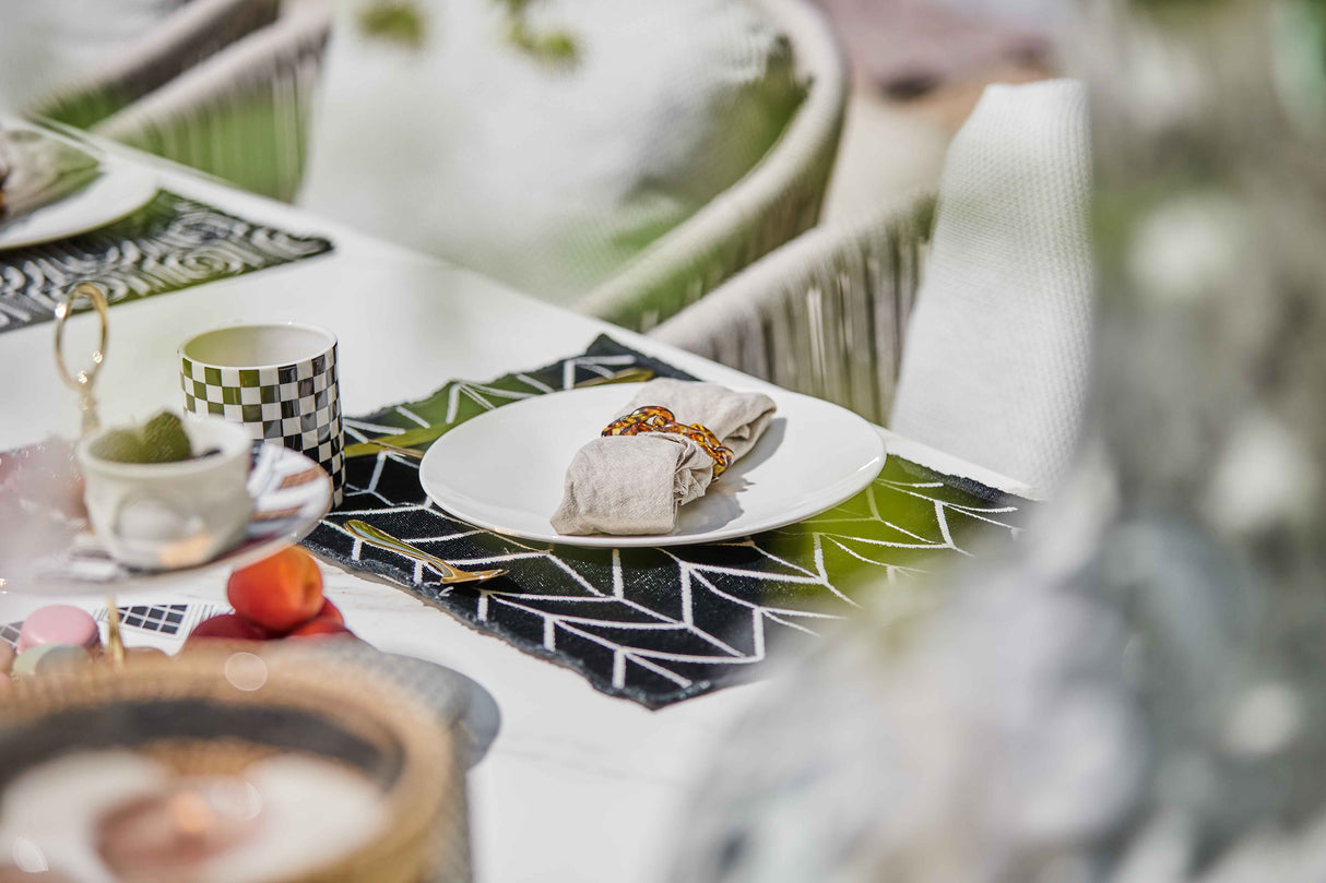 SUNS Palermo tafel 280 x 116 cm - Neolith white blad / Matt white frame