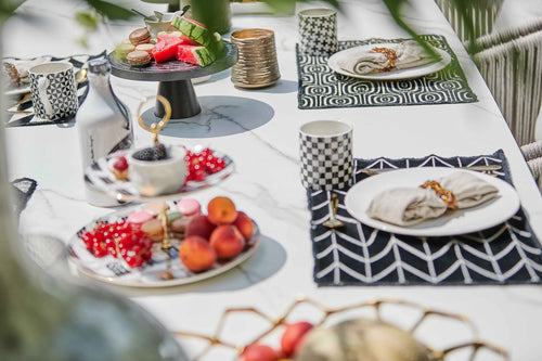 SUNS Palermo tafel 280 x 116 cm - Neolith white blad / Matt white frame