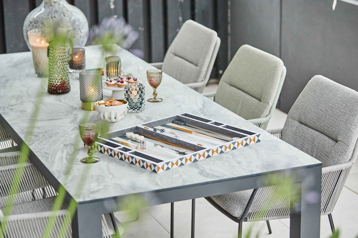 SUNS Punta dining chair - Camel sand / natrual mixed weave