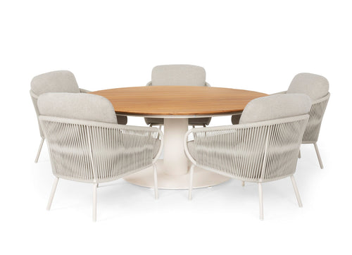 SUNS Low dining set met Grado tafel en Dolce stoelen